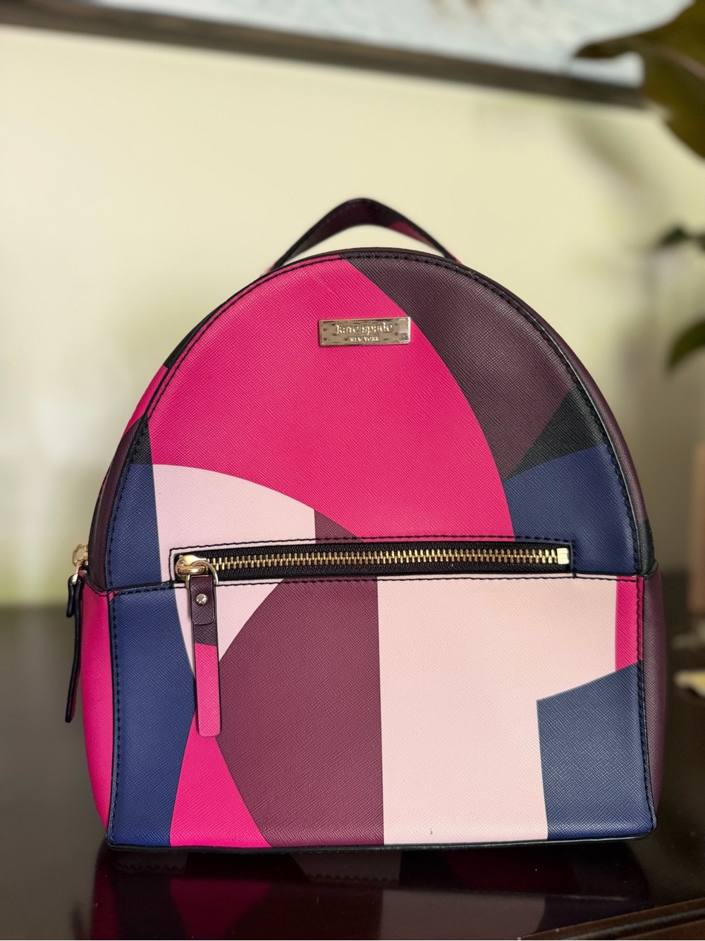 kate spade Colorblock Pink & Navy Mini Backpack